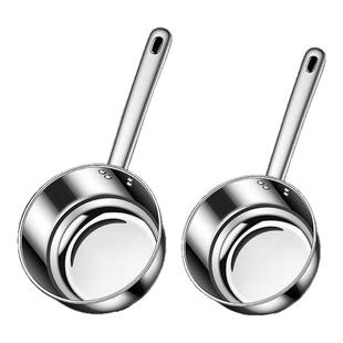 加厚304不锈钢水瓢家用厨房水勺水舀子商用短柄舀水瓢食堂大汤勺