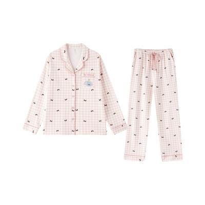 BE带胸垫抗菌防螨纯棉睡衣女新品