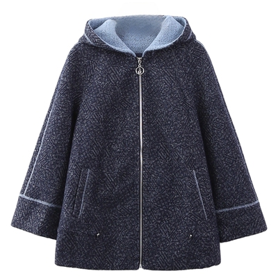 冬装外套连帽宽松依佈妈妈洋气