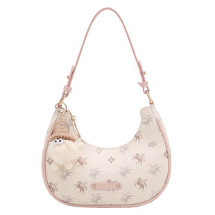 香港品牌飞马月牙包包女式2025新款腋下包高级感单肩斜挎新月包潮