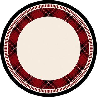 美式中古圆餐桌垫红色喜庆轻奢高级感茶几防水防油免洗桌面保护垫