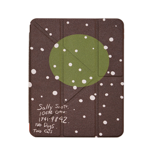 波点适用苹果ipadair7保护套平板电脑壳air6/pro带笔槽Y+三折mini7/10/11代air13寸/4/5/6亚克力卡通可爱硬壳