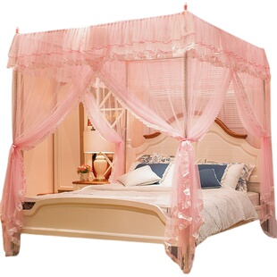 蚊帐家用2025新款卧室免安装帐子结婚粉色加厚婚房新型防蚊家庭用
