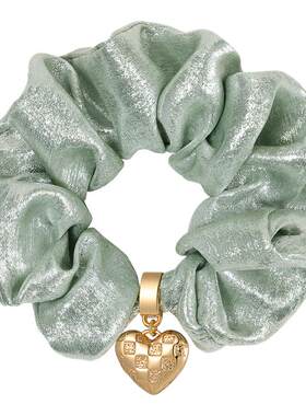 shes茜子时尚爱心吊坠盘发发圈