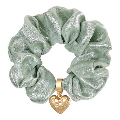 shes茜子时尚爱心吊坠盘发发圈