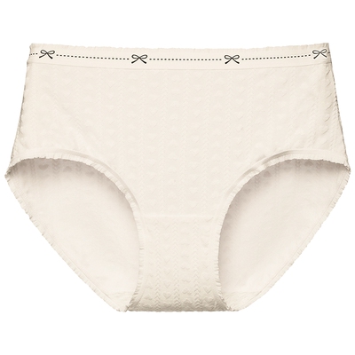 秋季新款女士爱心提花中腰内裤