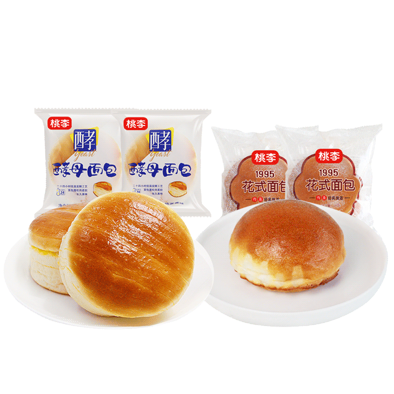 桃李面包整箱早餐酵母面包花式面包组合装早餐零食品糕点小面包