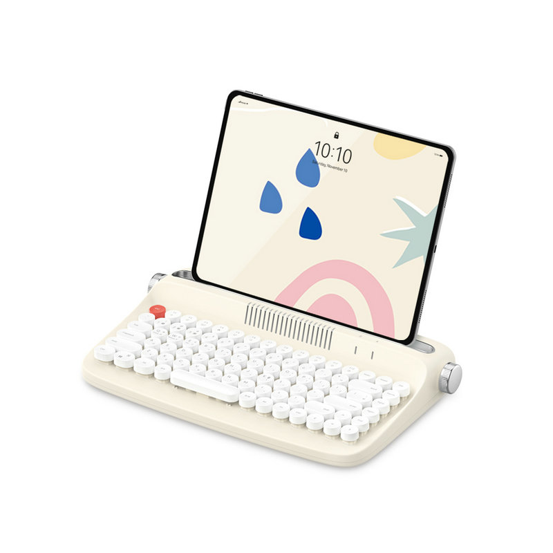 韩国actto安尚复古式蓝牙无线平板电脑外接键盘ipad华为手机通用