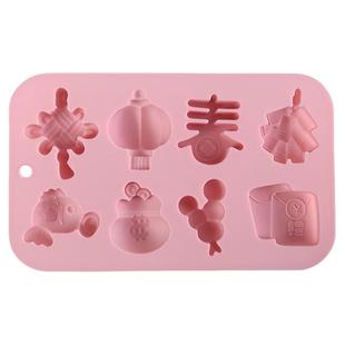新年春节手工食品级硅胶模具儿童手工巧克力糖果软糖蛋糕装饰模型