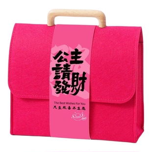 珍珠手提毛毡包 美业伴手礼结婚伴娘礼物公司企业员工福利