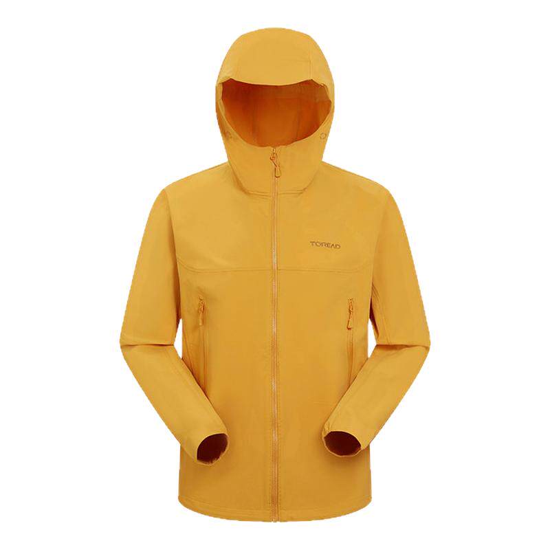 探路者专业软壳衣男防风透湿新款户外登山徒步防泼耐磨外套连帽