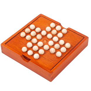 智力开发独立钻石棋单人棋儿童益智玩具欧美桌游单身贵族孔明棋