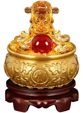 铜聚宝盆摆件开业礼品