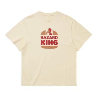 KICKGAG踢踢搞搞 PLAY系列肥扎汉堡 夏季新款男女短袖足球t恤