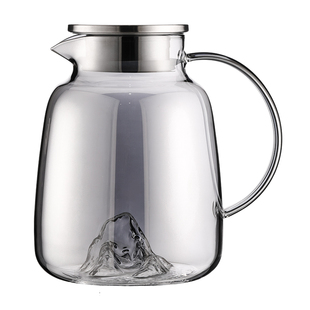 富光凉水壶玻璃冷水壶耐高温烟灰色家用储水高级感水杯冷泡茶饮料