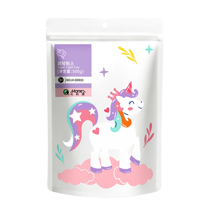 马利500克白色超轻粘土儿童彩泥