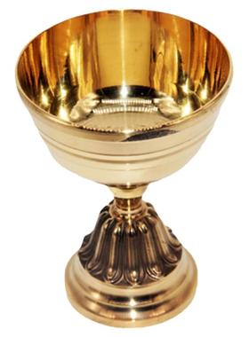 佛堂灯座黄铜烛台食用油桌面摆件