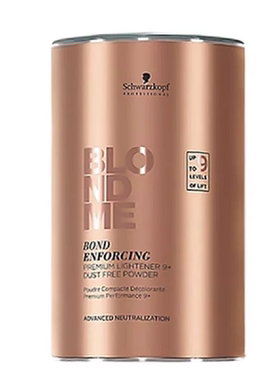 Schwarzkopf施华蔻白金BLONDME金罐桶装漂粉加双氧乳褪色剂不伤发