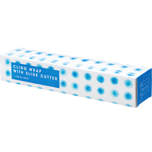 日本霜山滑刀式保鲜膜家用厨房一次性保鲜膜套切割器食品专用盒装