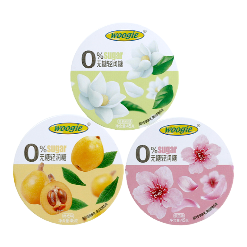 woogie无糖轻润糖薄荷糖果润喉教师节礼物含片喉咙痛口气清新清润