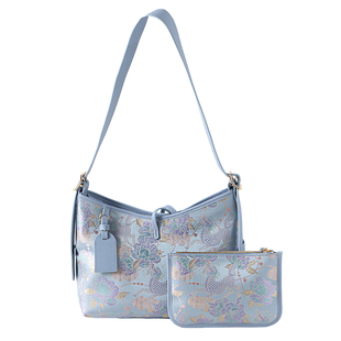 2025新款名家李德喜宋锦桑蚕丝牛皮国风单肩斜挎包送长辈妈妈礼物