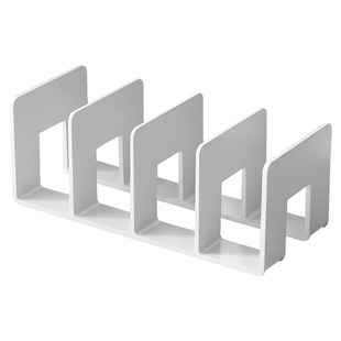 可伸缩亚克力书架书立架分隔板桌面书本收纳书夹固定书本支撑架书立桌上放书透明置物架创意资料折叠分类栏框