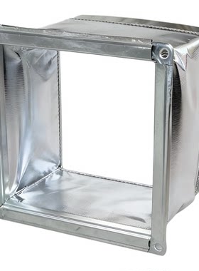 共板法兰 中央空调铝箔布软连接风机盘管出风口 方形保温通风管道