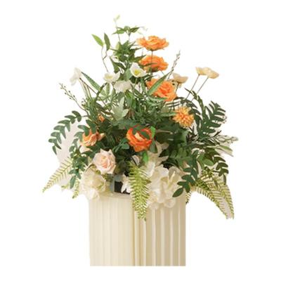 婚庆仿真小清新地排花舞台t台装饰路引花婚礼堂拱门装饰挂花仿真