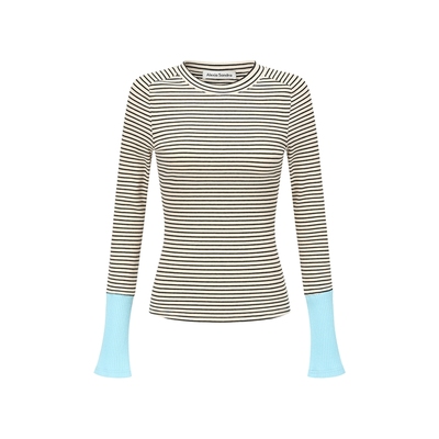 AlexiaSandra袖口拼色打底衫