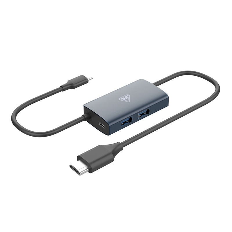 闪蛇苹果4k投屏线typec转hdmi线switch/steam掌机手机接电视投影仪便携底座笔记本电脑USB拓展坞有线网
