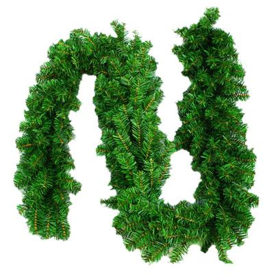 加密藤条圣诞树叶金红白绿色装饰