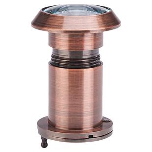 雷鸟黄铜猫眼门镜家用全铜高清广角镜片入户大门防盗门猫眼带盖子