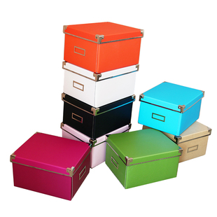 北欧风格纸质CD收纳盒DVD光盘盒书柜防水杂物储物盒桌面整理