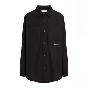 森马长袖衬衫男2024秋季新款皱感吸湿速干衬衣宽松不规则户外上衣