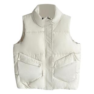 亲子装母子母女2025新款儿童羽绒棉马甲秋冬男童女童宝宝背心坎肩