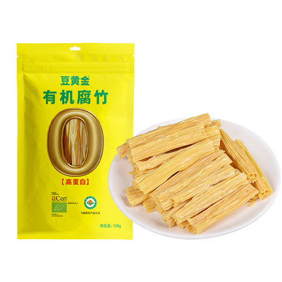 豆黄金有机速泡腐竹非转基因