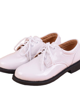 男童白色皮鞋英伦风儿童童鞋男孩