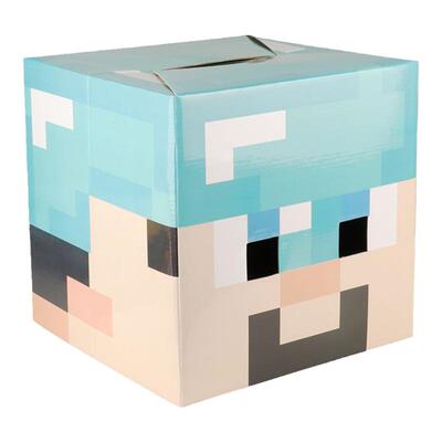 我的世界头套玩具史蒂夫末影人苦力怕僵尸末影人头套面具模型纸模