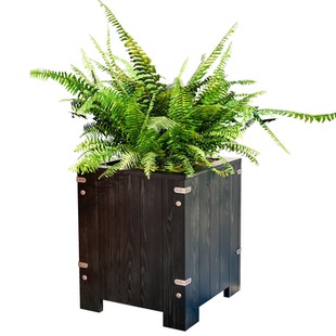 防腐木花箱户外阳台庭院实木头大型木箱别墅门口大花盆种树特大号