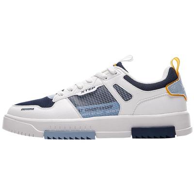 特步透气男板鞋官方正品运动鞋