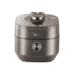 美的电压力锅IH家用5L高压锅0涂层不锈钢双胆电饭锅5973k