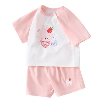 女宝夏季套装薄款男童夏日纯棉