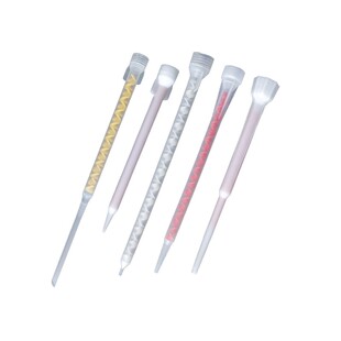 AB胶胶枪混胶嘴 双组份静态混合管美缝剂胶嘴 螺纹口 螺旋搅拌杆