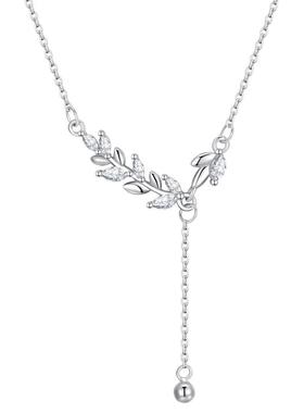 中国珠宝925纯银麦穗项链