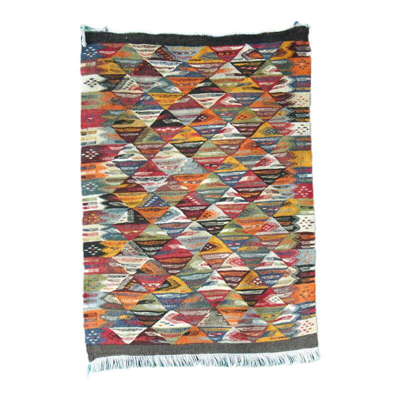 【摩洛哥平织地毯合辑】Moroccan Kilim进口手工羊毛平织长毛双拼