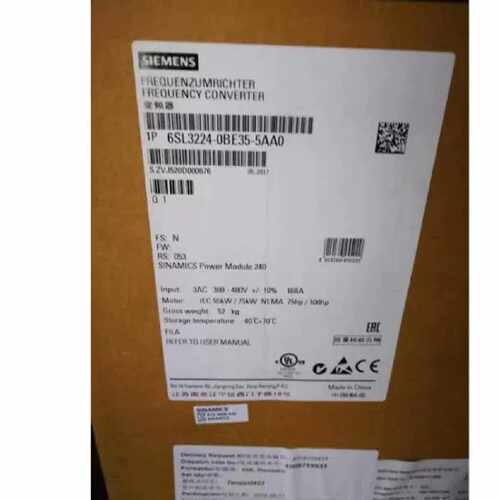 议价6SL3224-0BE34-5AA0西门子原装变频器 6SL3224-0BE34-5AA0