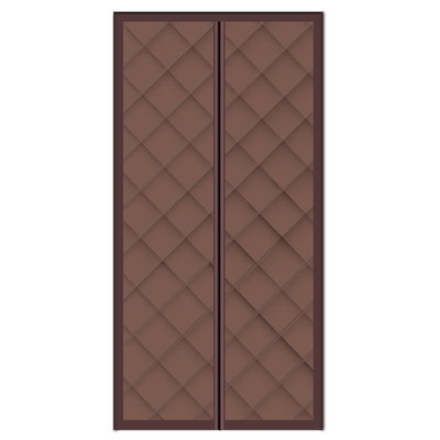 PU加厚棉门帘家用防水冬季平房帘