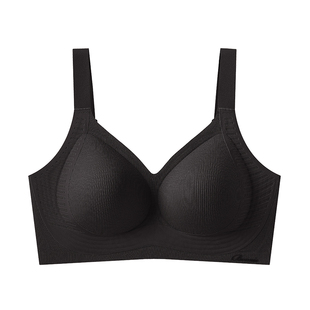 浪莎内衣女大胸显小胸聚拢防下垂上托大码胖mm固定秋冬保暖文胸KU