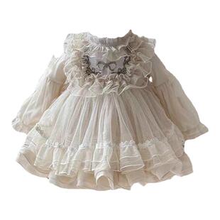 洛丽塔女童礼服宝宝公主裙冬季连衣裙生日礼服女童洋气春夏lolita