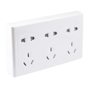 公牛明装开关插座面板超薄墙壁电源9九孔15十五孔明线盒多孔家用